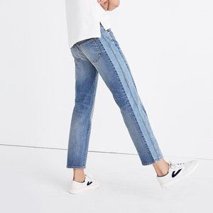 Madewell Cruiser Straight Crop Jeans Pieced Edition